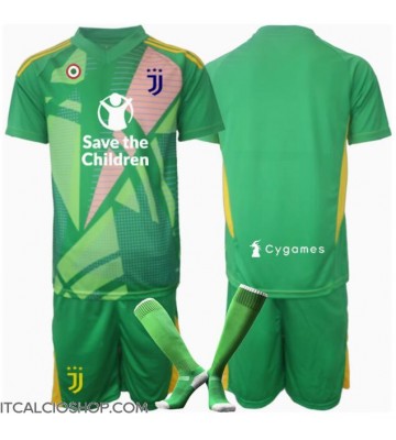 Juventus Portiere Seconda Maglia Bambino 2024-25 Manica Corta (+ Pantaloni corti)